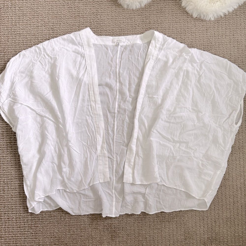 Aritzia Open Kimono Cardigan XS - White
